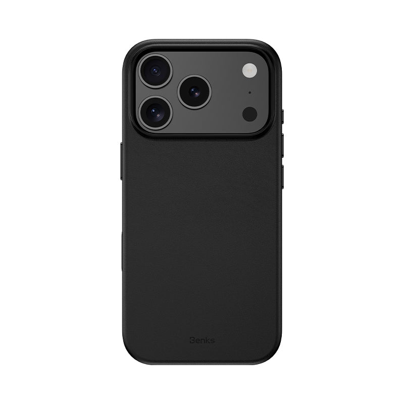 Apple iPhone 17 Pro Kılıf M-safe Şarj Özellikli Çizilmeye Dayanıklı Benks VitaPro Serisi PU Deri Kapak - Görsel 2