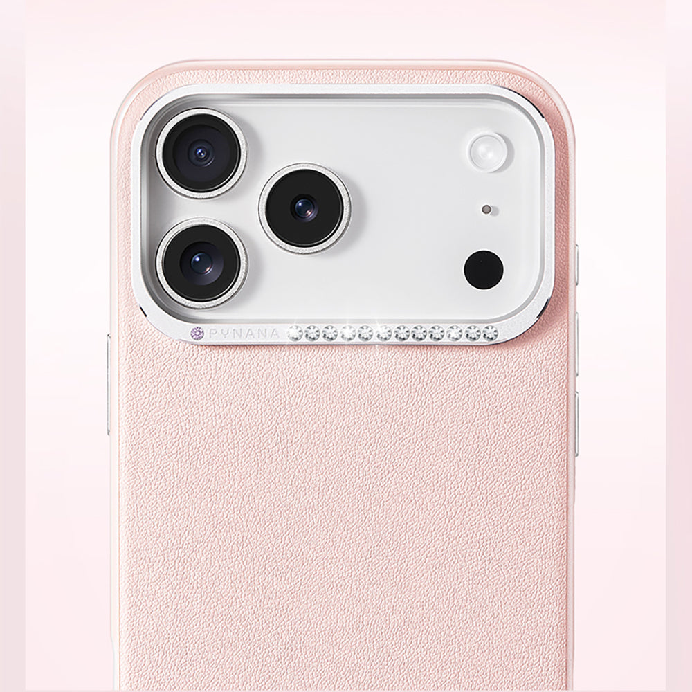 Apple iPhone 17 Pro Kılıf M-safe Şarj Özellikli Deri Tasarımlı Pynana Starry Serisi Kapak - Görsel 4
