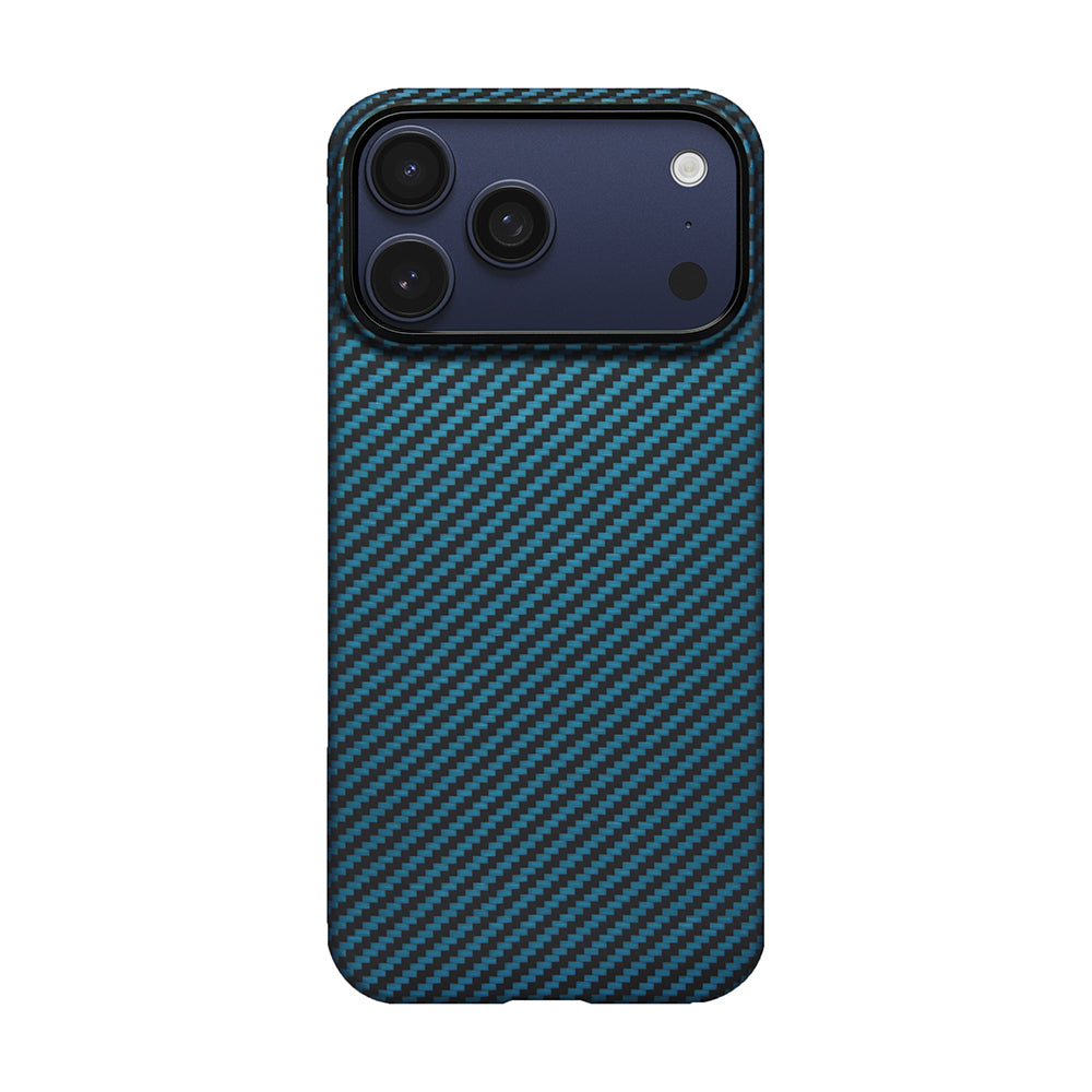 Apple iPhone 17 Pro Kılıf M-Safe Şarj Özellikli Kamera Kontrol Butonlu Aramid Fiber Pitaka Ultra-Slim Kapak - Görsel 2