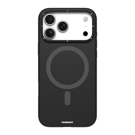 Apple iPhone 17 Pro Kılıf M-Safe Şarj Özellikli Kamera Standlı Youngkit Gel Cream Serisi Kapak