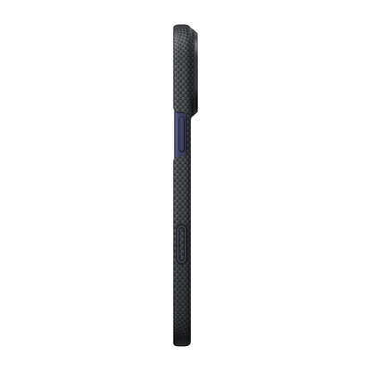 Apple iPhone 17 Pro Kılıf M-safe Şarj Özellikli Lumintex Teknolojili Fosforlu Aramid Fiber Pitaka Tactile Woven Aries Serisi Kapak - Görsel 2