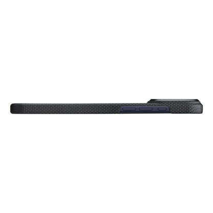 Apple iPhone 17 Pro Kılıf M-safe Şarj Özellikli Lumintex Teknolojili Fosforlu Aramid Fiber Pitaka Tactile Woven Aries Serisi Kapak - Görsel 7