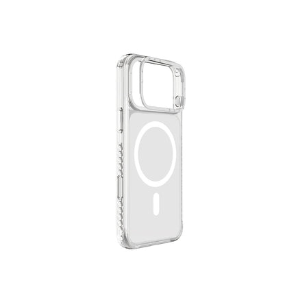 Apple iPhone 17 Pro Kılıf M-safe Şarj Özellikli Metal Kamera Çerçeveli Airbag Tasarımlı Lenyes CK221 Sert PC Kapak - Görsel 11