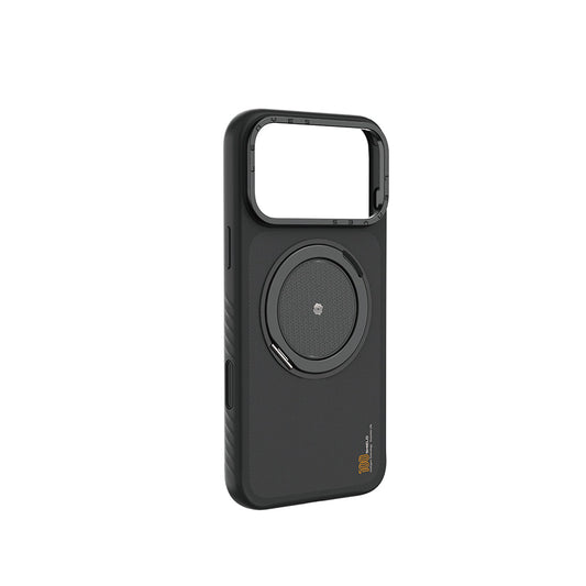 Apple iPhone 17 Pro Kılıf M-safe Şarj Özellikli Metal Standlı Lenyes CK225 Kevlar Kapak