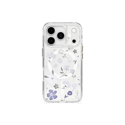 Apple iPhone 17 Pro Kılıf M-safe Şarj Özellikli Şeffaf Arka Yüzey Çiçekli Coehl Amara Kapak - Görsel 2