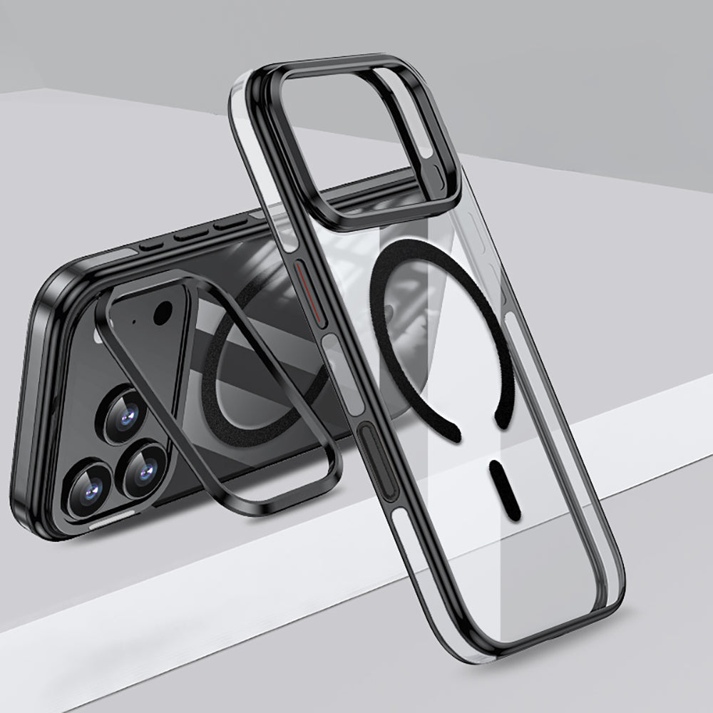 Apple iPhone 17 Pro Kılıf M-safe Şarj Özellikli Wlons Standlı Efsane Kapak - Görsel 3