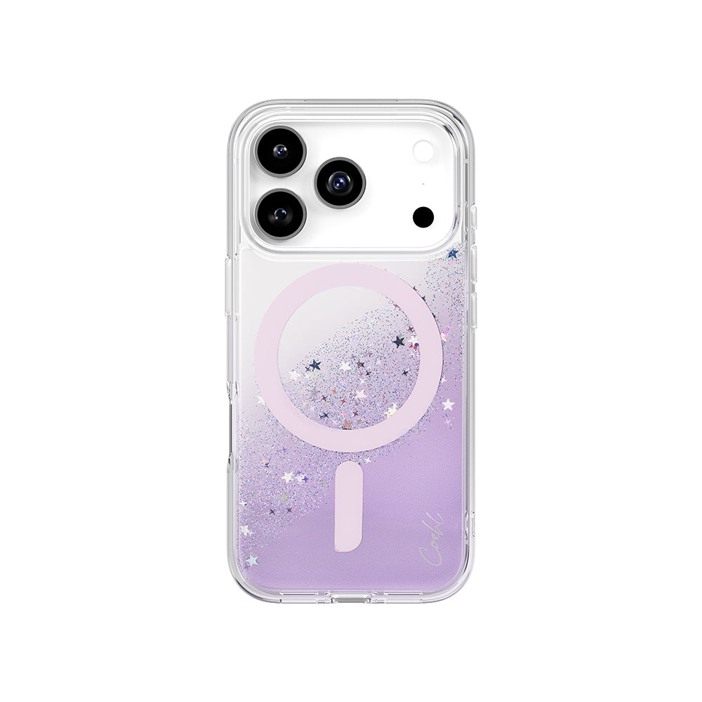 Apple iPhone 17 Pro Kılıf M-safe Şarj Özellikli Yıldız Simli Arka Yüzey Coehl Lyra Kapak - Görsel 2