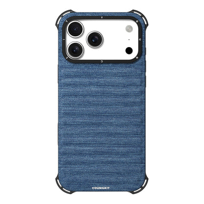 Apple iPhone 17 Pro Kılıf M-safe Şarj Özellikli Youngkit Canvas Serisi Kapak - Görsel 5