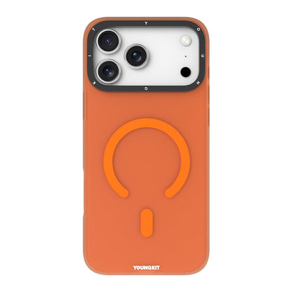 Apple iPhone 17 Pro Kılıf M-safe Şarj Özellikli Youngkit Hidden Sand Serisi Kapak - Görsel 5