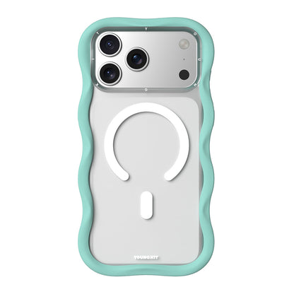Apple iPhone 17 Pro Kılıf M-safe Şarj Özellikli Youngkit Wave Matte Serisi Kapak - Görsel 3