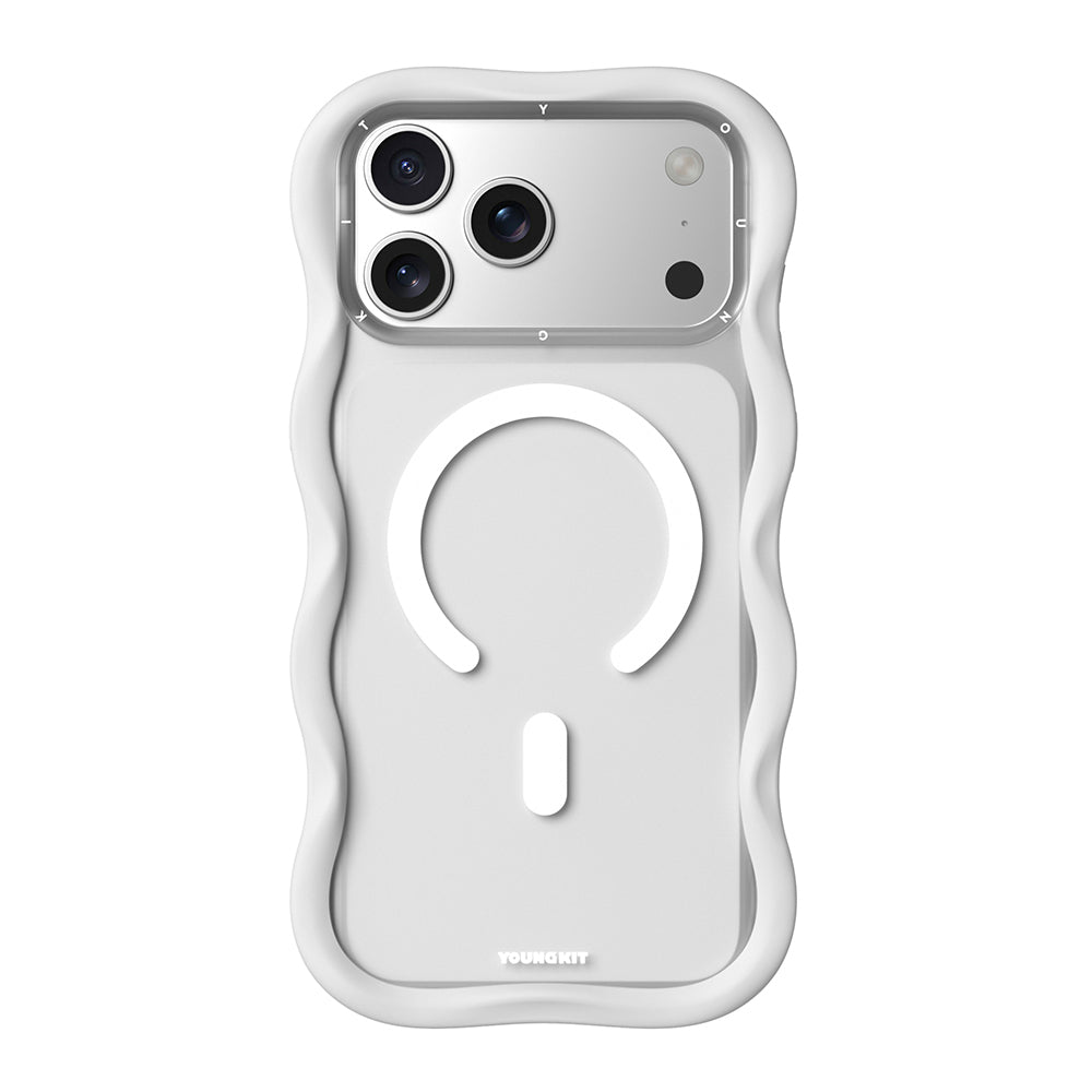 Apple iPhone 17 Pro Kılıf M-safe Şarj Özellikli Youngkit Wave Matte Serisi Kapak - Görsel 4