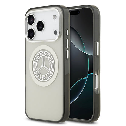 Apple iPhone 17 Pro Kılıf Mercedes Benz Orjinal Lisanslı M-safe Şarj Özellikli Çift Katmanlı PC Nostaljik Yıldız Dizayn Kapak - Görsel 2