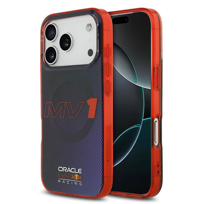 Apple iPhone 17 Pro Kılıf Redbull Orjinal Lisanslı M-safe Şarj Özellikli Çift Katmanlı Çizgi Desenli Sert PC MV Kapak - Görsel 2