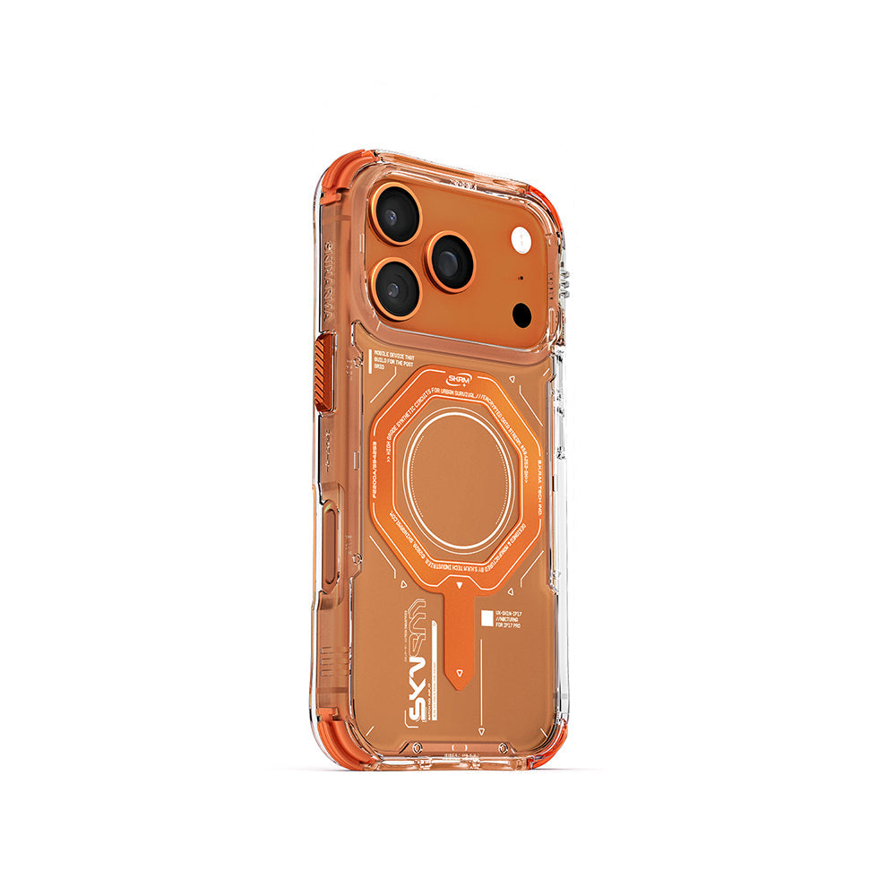 Apple iPhone 17 Pro Kılıf SkinArma M-safe Şarj Özellikli Airbag Tasarımlı Magma Kapak - Görsel 2