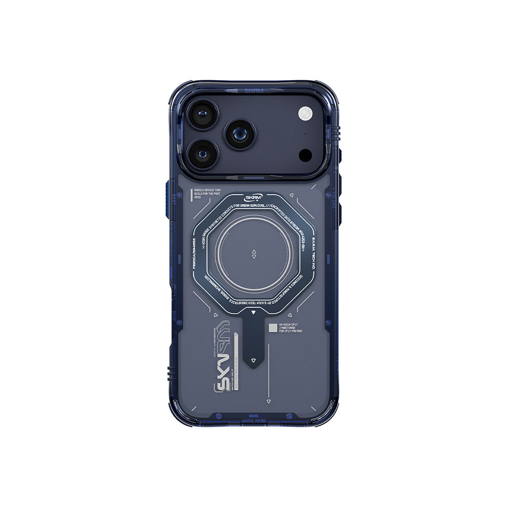 Apple iPhone 17 Pro Kılıf SkinArma M-safe Şarj Özellikli Airbag Tasarımlı Magma Kapak - Görsel 4