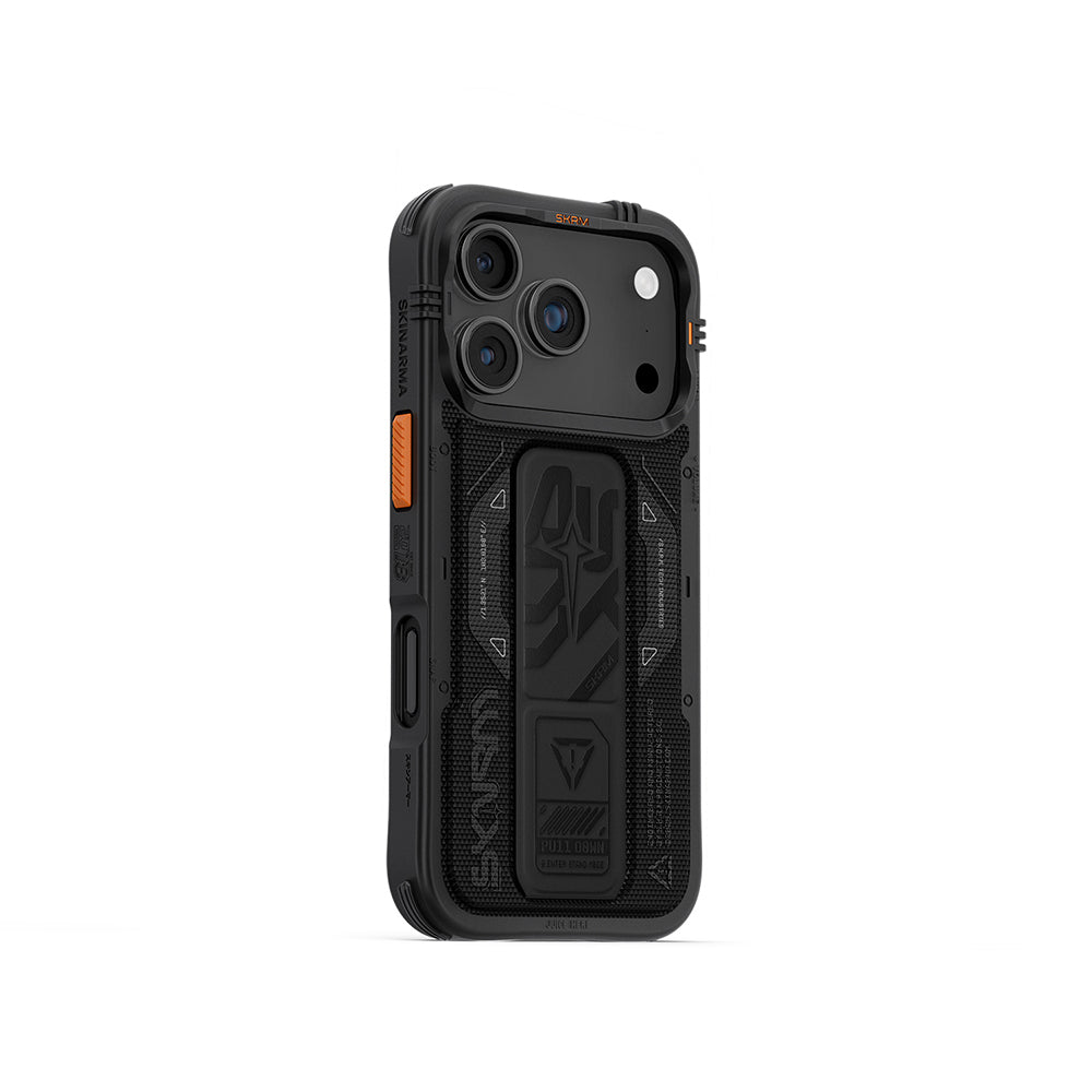 Apple iPhone 17 Pro Kılıf SkinArma M-safe Şarj Özellikli Airbag Tasarımlı Standlı Phantom Kapak - Görsel 2