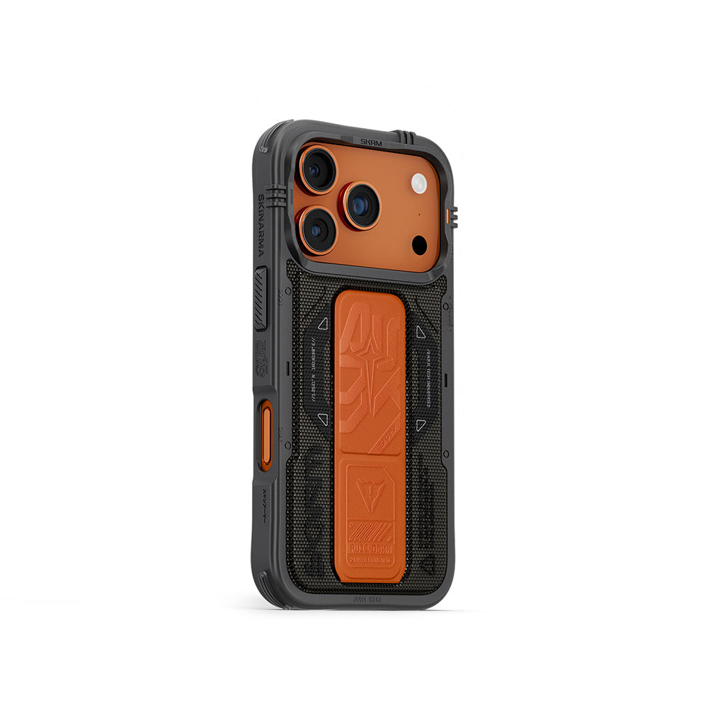 Apple iPhone 17 Pro Kılıf SkinArma M-safe Şarj Özellikli Airbag Tasarımlı Standlı Phantom Kapak - Görsel 3