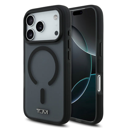 Apple iPhone 17 Pro Kılıf TUMI Orjinal Lisanslı M-safe Şarj Özellikli Buzlu Transparan Kapak - Görsel 2