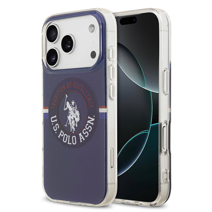 Apple iPhone 17 Pro Kılıf U.S. Polo Assn. Orjinal Lisanslı M-safe Şarj Özellikli IML Stripe Logolu Kapak - Görsel 2