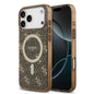 Apple iPhone 17 Pro Max Kılıf Guess Orjinal Lisanslı M-safe Şarj Özellikli IML Baskılı Klasik Logolu 4G Desenli Kapak