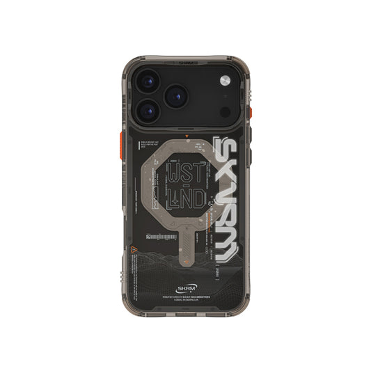 Apple iPhone 17 Pro Max Case M-safe Charging Feature Text Pattern and Airbag Design Skinarma Sonix Cover
