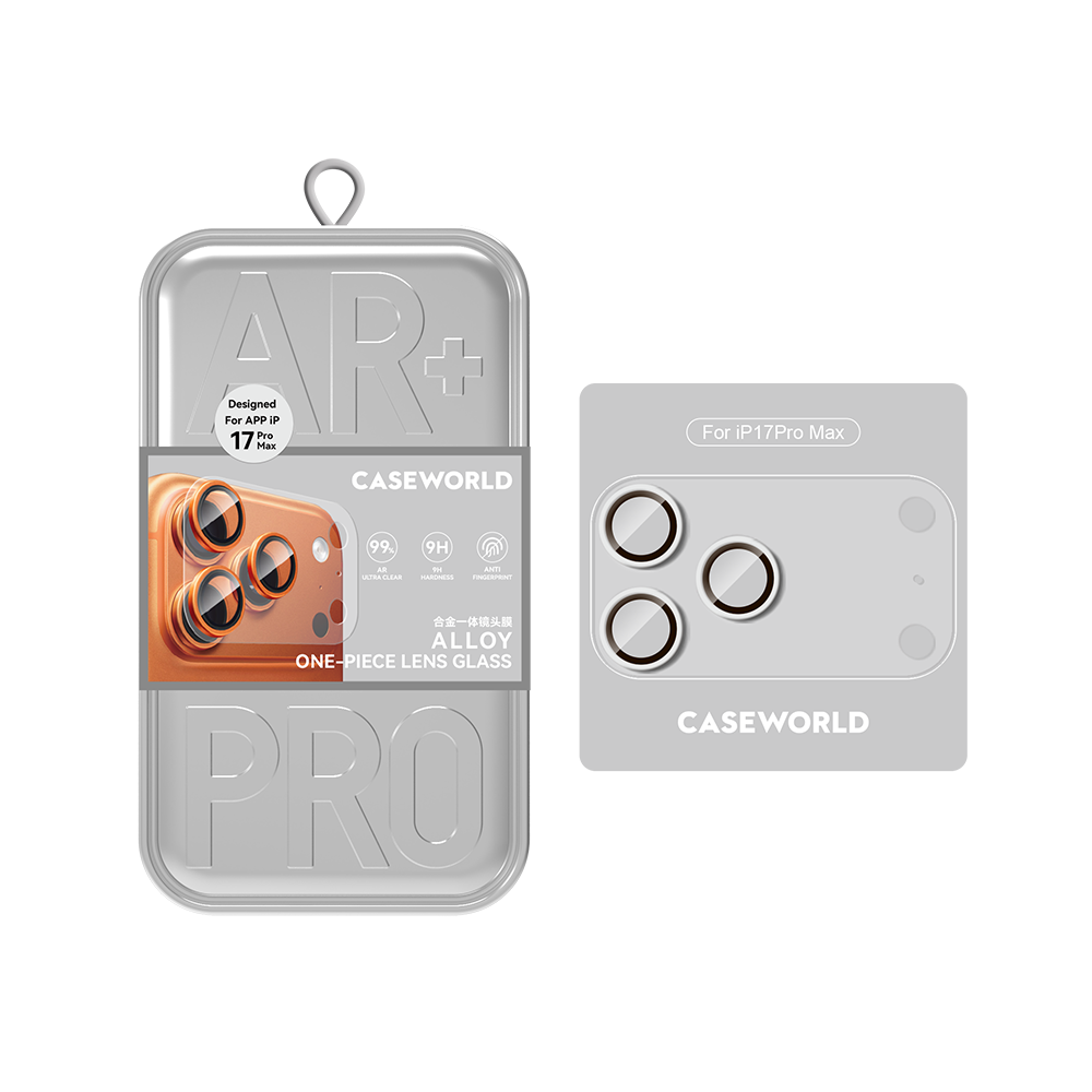 Apple iPhone 17 Pro Max CaseWorld Alloy One-Piece Serisi Anti Reflective Kamera Lens Koruyucu - Görsel 2