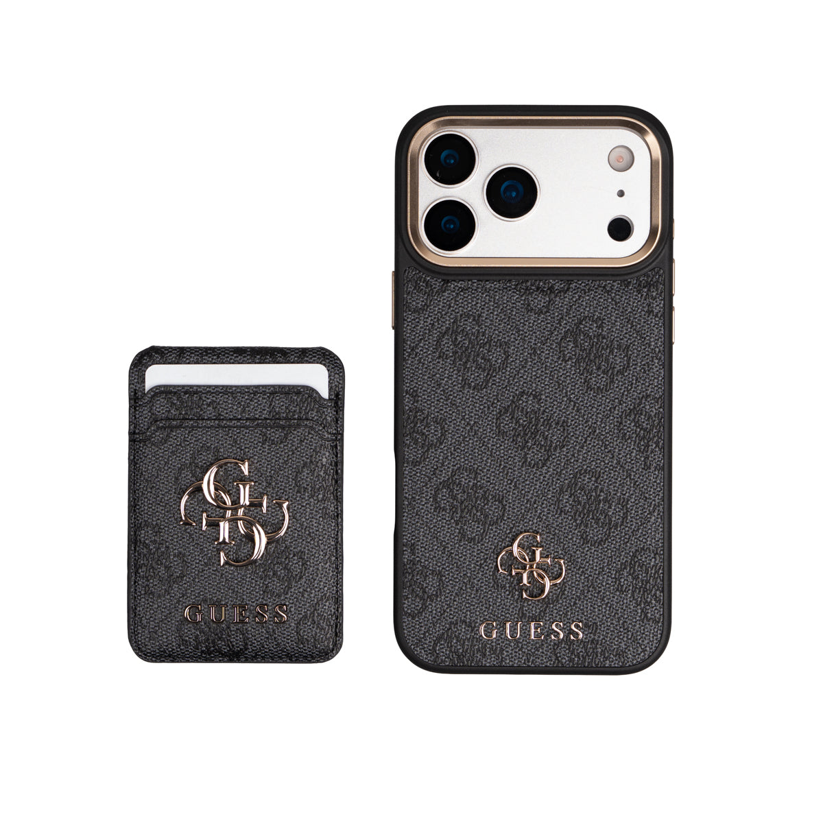 Apple iPhone 17 Pro Max Guess Orjinal Lisanslı 4G ve Yazı Logolu Kartlıklı Kapak - Görsel 11