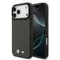 Apple iPhone 17 Pro Max Kılıf BMW Orjinal Lisanslı M-safe Şarj Özellikli Karbon Fiber Metal Logolu Kevlar Kapak