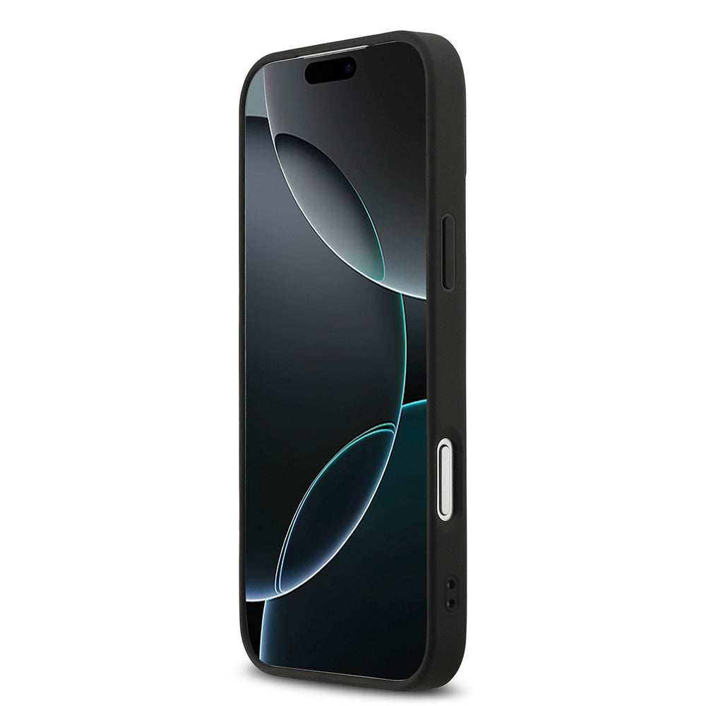 Apple iPhone 17 Pro Max Kılıf DKNY Orjinal Lisanslı M-safe Şarj Özellikli 3D Yazılı Grid Pattern Kapak - Görsel 5