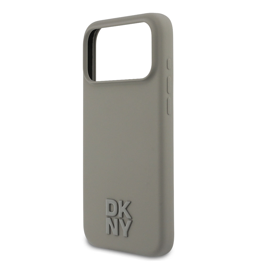Apple iPhone 17 Pro Max Kılıf DKNY Orjinal Lisanslı M-safe Şarj Özellikli Metal Logolu Silikon Kapak - Görsel 6
