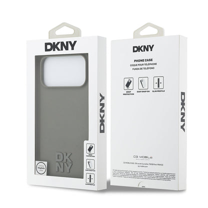 Apple iPhone 17 Pro Max Kılıf DKNY Orjinal Lisanslı M-safe Şarj Özellikli Metal Logolu Silikon Kapak - Görsel 8
