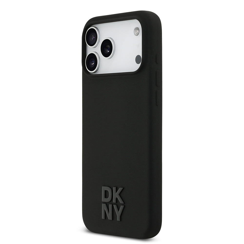 Apple iPhone 17 Pro Max Kılıf DKNY Orjinal Lisanslı M-safe Şarj Özellikli Metal Logolu Silikon Kapak - Görsel 9