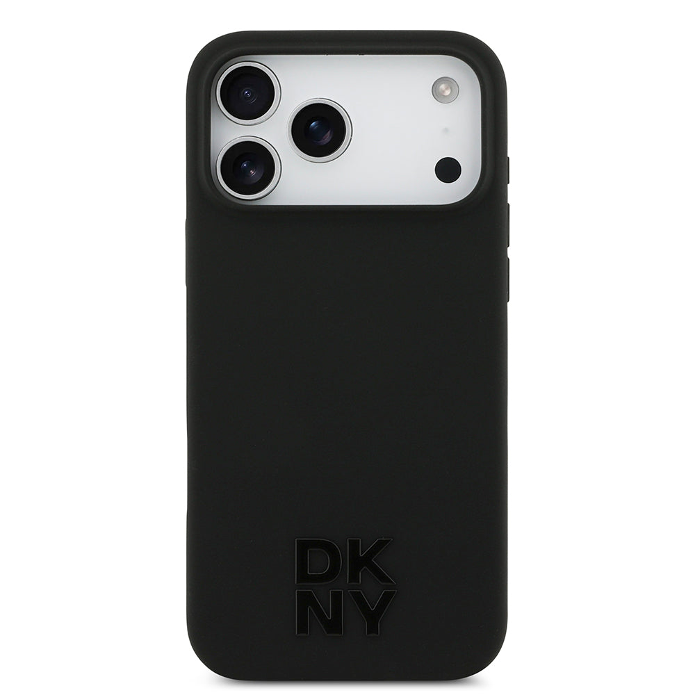 Apple iPhone 17 Pro Max Kılıf DKNY Orjinal Lisanslı M-safe Şarj Özellikli Metal Logolu Silikon Kapak - Görsel 10