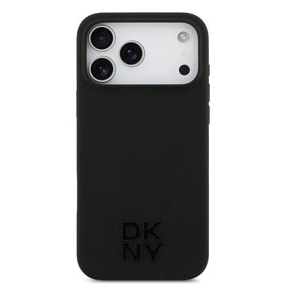 Apple iPhone 17 Pro Max Kılıf DKNY Orjinal Lisanslı M-safe Şarj Özellikli Metal Logolu Silikon Kapak - Görsel 10