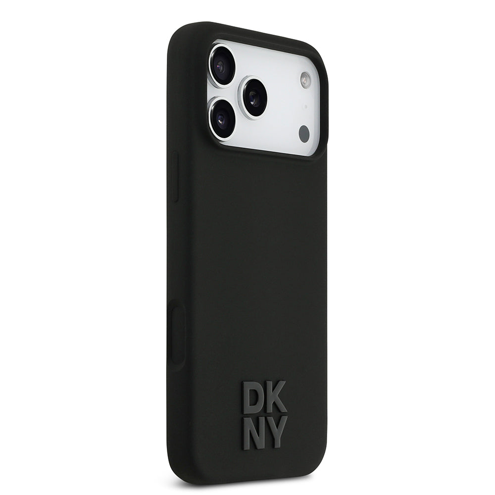 Apple iPhone 17 Pro Max Kılıf DKNY Orjinal Lisanslı M-safe Şarj Özellikli Metal Logolu Silikon Kapak - Görsel 11