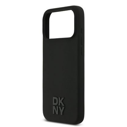 Apple iPhone 17 Pro Max Kılıf DKNY Orjinal Lisanslı M-safe Şarj Özellikli Metal Logolu Silikon Kapak - Görsel 13