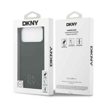 Apple iPhone 17 Pro Max Kılıf DKNY Orjinal Lisanslı M-safe Şarj Özellikli Metal Logolu Silikon Kapak - Görsel 15