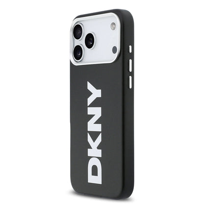 Apple iPhone 17 Pro Max Kılıf DKNY Orjinal Lisanslı M-safe Şarj Özellikli PU Büyük Dikey Logolu Kapak - Görsel 2
