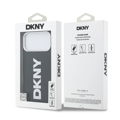 Apple iPhone 17 Pro Max Kılıf DKNY Orjinal Lisanslı M-safe Şarj Özellikli PU Büyük Dikey Logolu Kapak - Görsel 8