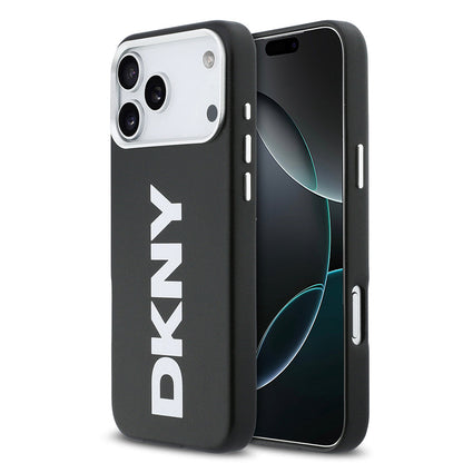 Apple iPhone 17 Pro Max Kılıf DKNY Orjinal Lisanslı M-safe Şarj Özellikli PU Büyük Dikey Logolu Kapak - Görsel 23