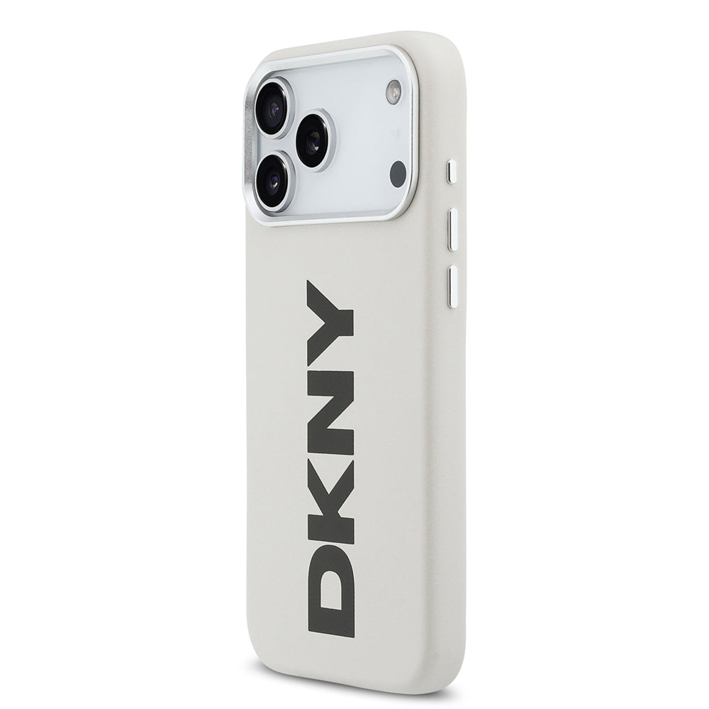 Apple iPhone 17 Pro Max Kılıf DKNY Orjinal Lisanslı M-safe Şarj Özellikli PU Büyük Dikey Logolu Kapak - Görsel 9