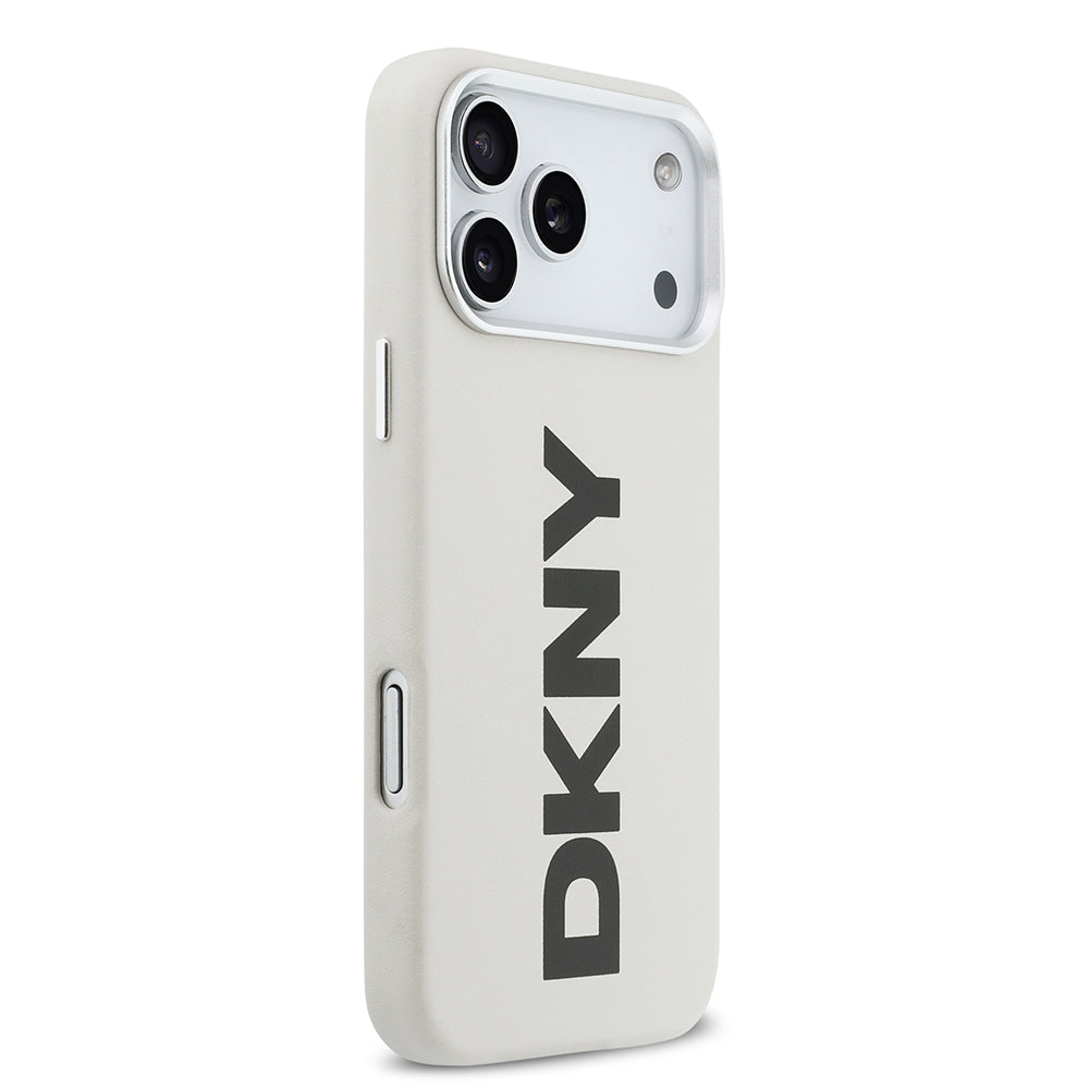 Apple iPhone 17 Pro Max Kılıf DKNY Orjinal Lisanslı M-safe Şarj Özellikli PU Büyük Dikey Logolu Kapak - Görsel 11