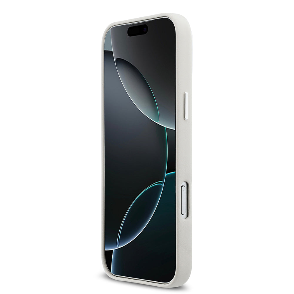 Apple iPhone 17 Pro Max Kılıf DKNY Orjinal Lisanslı M-safe Şarj Özellikli PU Büyük Dikey Logolu Kapak - Görsel 12