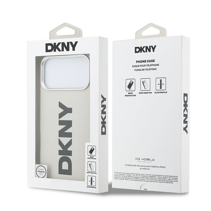 Apple iPhone 17 Pro Max Kılıf DKNY Orjinal Lisanslı M-safe Şarj Özellikli PU Büyük Dikey Logolu Kapak - Görsel 15