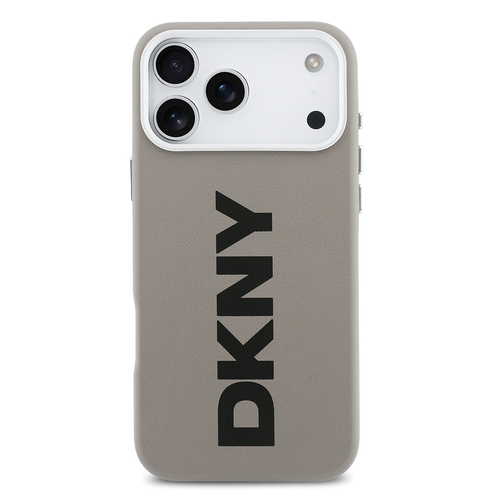 Apple iPhone 17 Pro Max Kılıf DKNY Orjinal Lisanslı M-safe Şarj Özellikli PU Büyük Dikey Logolu Kapak - Görsel 17
