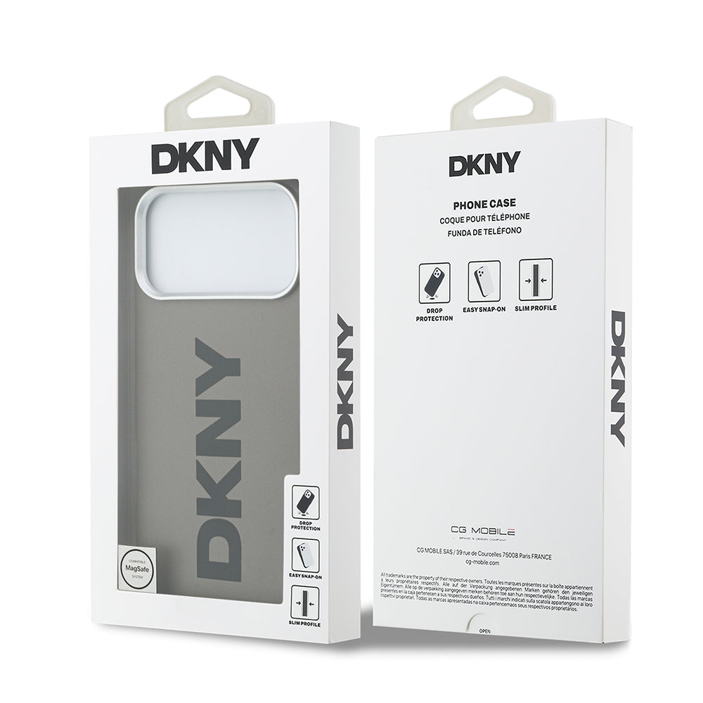 Apple iPhone 17 Pro Max Kılıf DKNY Orjinal Lisanslı M-safe Şarj Özellikli PU Büyük Dikey Logolu Kapak - Görsel 22