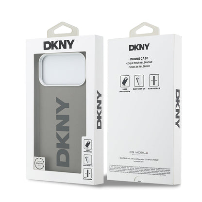 Apple iPhone 17 Pro Max Kılıf DKNY Orjinal Lisanslı M-safe Şarj Özellikli PU Büyük Dikey Logolu Kapak - Görsel 22