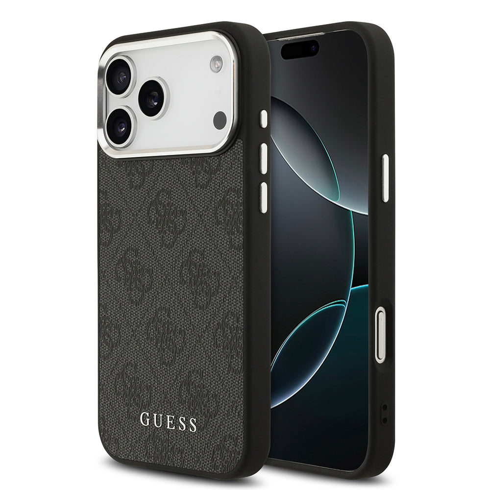 Apple iPhone 17 Pro Max Kılıf Guess Orjinal Lisanslı M-safe Şarj Özellikli 4G Klasik Yazı Logolu Kapak - Görsel 2