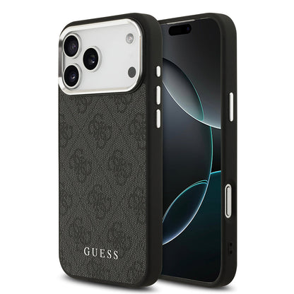 Apple iPhone 17 Pro Max Kılıf Guess Orjinal Lisanslı M-safe Şarj Özellikli 4G Klasik Yazı Logolu Kapak - Görsel 2