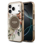 Apple iPhone 17 Pro Max Kılıf Guess Orjinal Lisanslı M-safe Şarj Özellikli Flower Tonal Circle Kapak